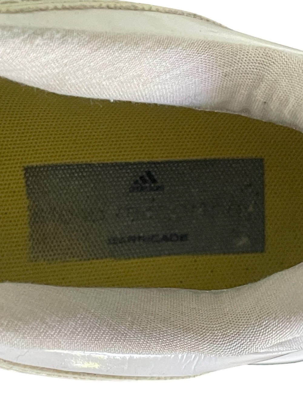 Adidas by Stella McCartney Ivory Barricade Mesh Sneaker Runner Athletic Shoe (7) - Picture 9 of 10